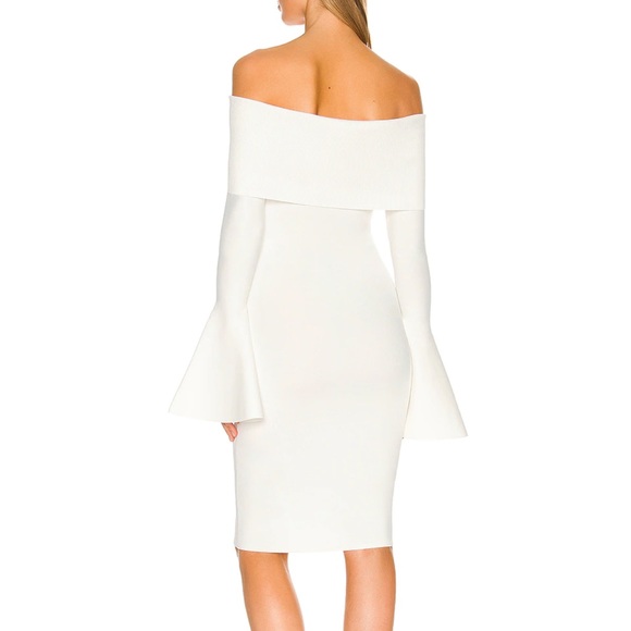 Mori Midi Dress in Cream SOLACE London - Picture 5 of 5